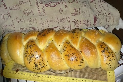 Cliquez pour zoomer ! Brioche salée jambon fromage Thermomix par dinoutout45