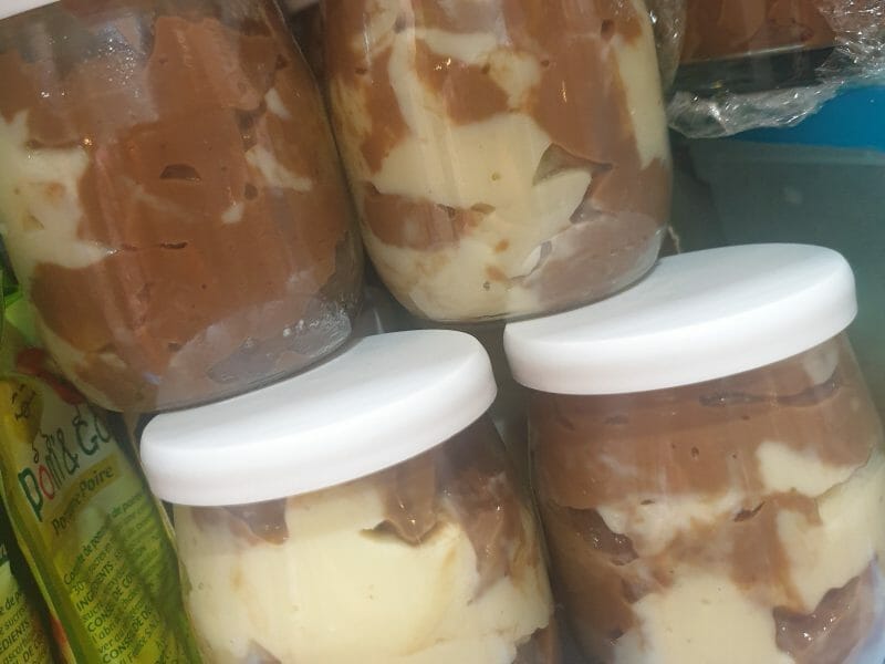 Cliquez pour zoomer ! Crème dessert au deux saveurs Thermomix par rosealis