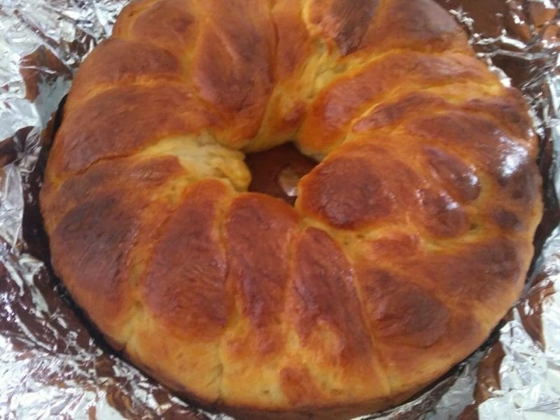 Cliquez pour zoomer ! Brioche tressée à la mie filante Thermomix par ktine