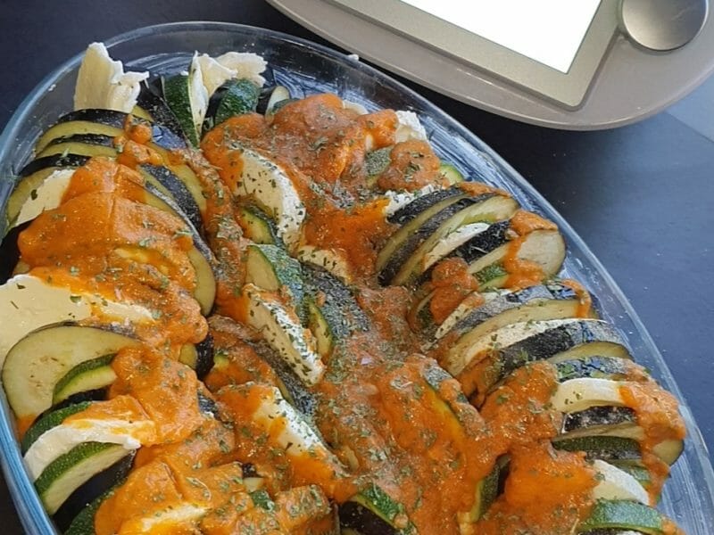 Cliquez pour zoomer ! Tian de légumes et mozarella Thermomix par neila_2
