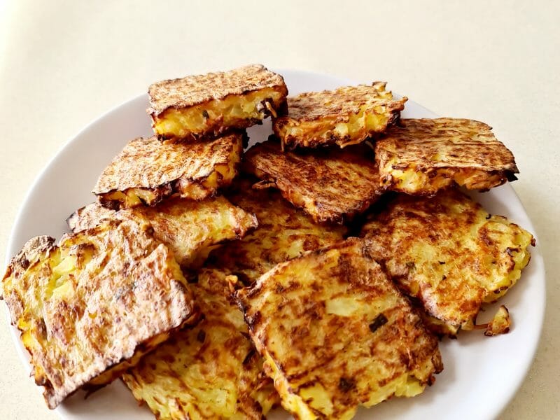 Cliquez pour zoomer ! Galettes de pommes de terre au four Thermomix par soca34