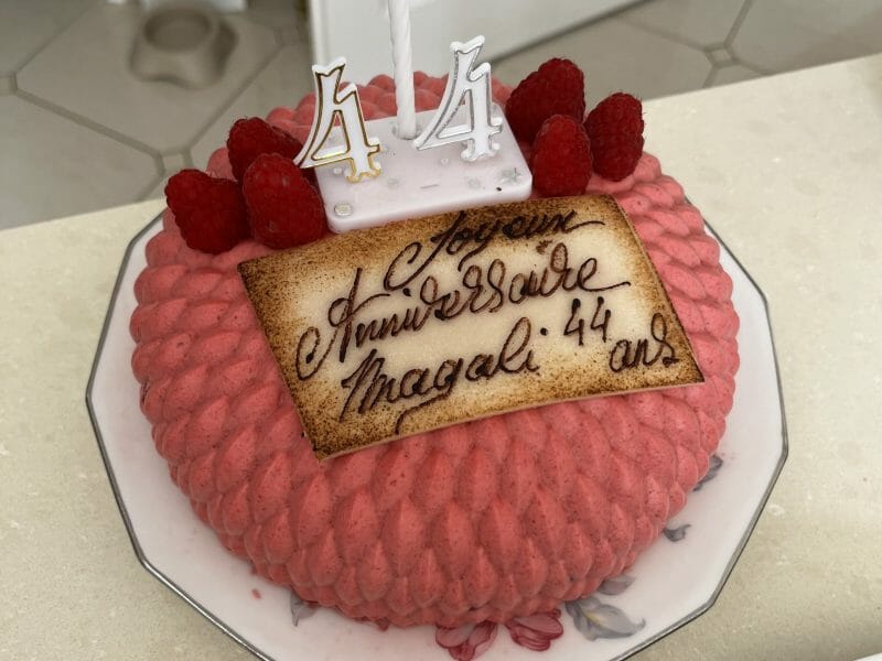 Cliquez pour zoomer ! Bavarois aux framboises Thermomix par magali_107