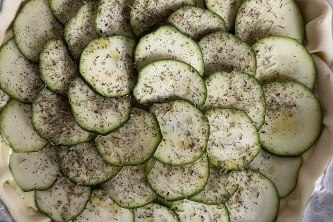 Cliquez pour zoomer ! Tarte courgettes et ricotta Thermomix par nenene56