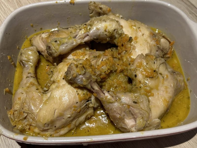 Cliquez pour zoomer ! Cuisses de poulet au vin blanc Thermomix par Sandy Viesta