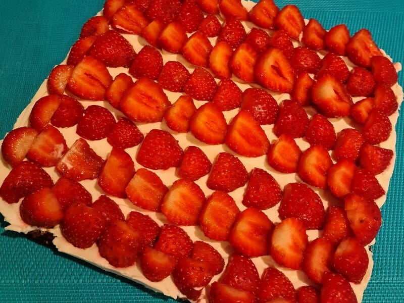 Cliquez pour zoomer ! Tarte aux fraises sans cuisson Thermomix par lsge