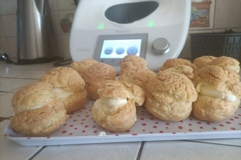 Cliquez pour zoomer ! Choux craquelin fraises chantilly Thermomix par sarah54