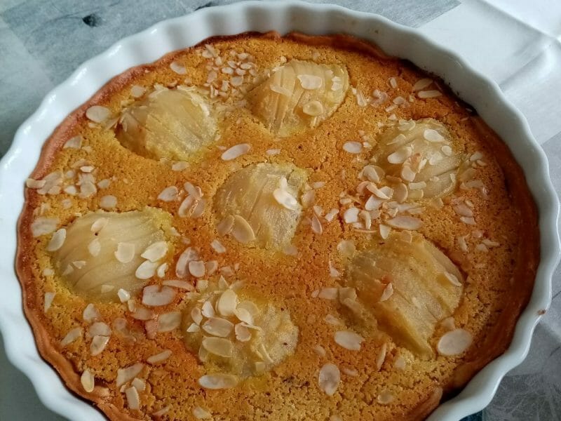 Cliquez pour zoomer ! Tarte aux poires sur lit de chocolat Thermomix par virgleva