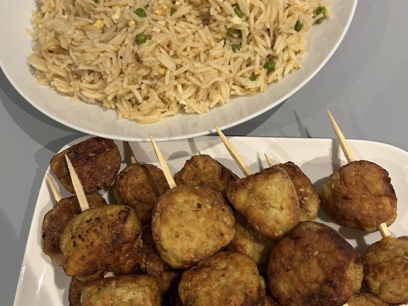 Cliquez pour zoomer ! Boulettes de poulet aux olives Thermomix par Crissou26