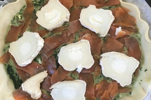 Cliquez pour zoomer ! Tarte épinards, saumon et chèvre Thermomix par mllamoclau se met à la cuisine