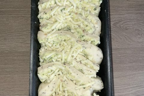 Cliquez pour zoomer ! Pain à l’ail, persil et mozzarella Thermomix par saf92