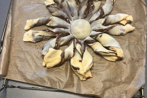 Cliquez pour zoomer ! Brioche étoilée au Nutella Thermomix par julie57150