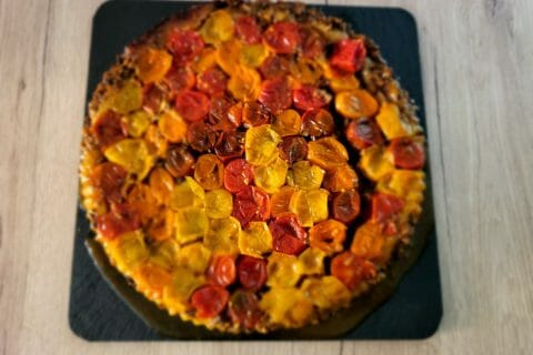 Cliquez pour zoomer ! Tatin de tomates cerises à la tapenade Thermomix par mzelletartine