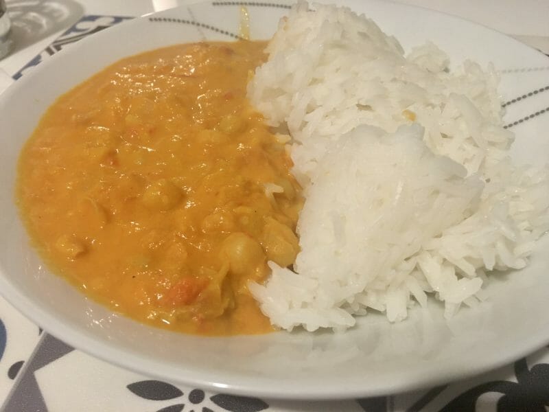 Cliquez pour zoomer ! Curry de pois chiches au lait de coco Thermomix par poupie29