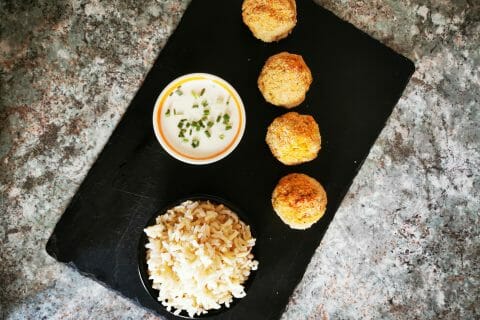 Cliquez pour zoomer ! Boulettes pois chiches et courgettes Thermomix par stefs80