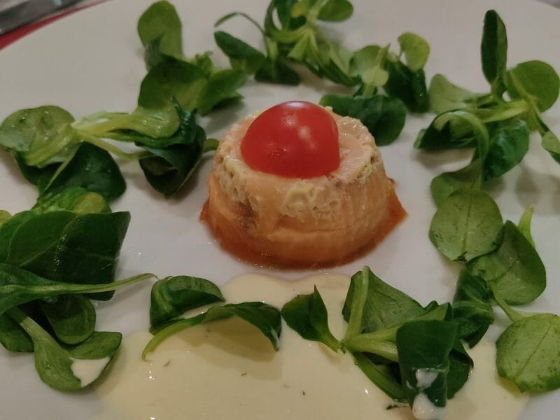 Cliquez pour zoomer ! Timbales de courgettes et saumon fumé Thermomix par alexandra_157