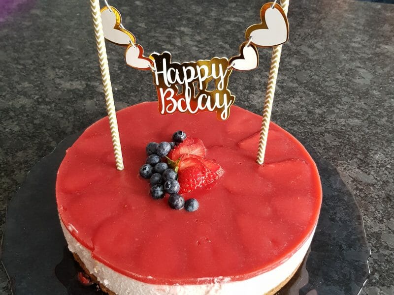 Cliquez pour zoomer ! Bavarois aux fraises Thermomix par Johana