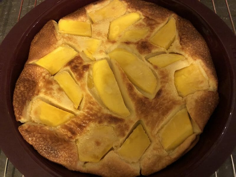 Cliquez pour zoomer ! Clafoutis à la mangue Thermomix par cecile51150