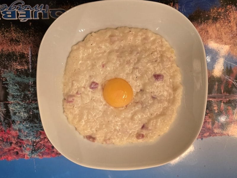 Cliquez pour zoomer ! Risotto façon carbonara Thermomix par Fandada