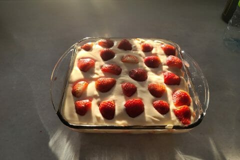 Cliquez pour zoomer ! Tiramisu aux framboises Thermomix par Fandada
