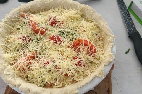 Cliquez pour zoomer ! Tarte au thon, tomate et moutarde Thermomix par Fandada