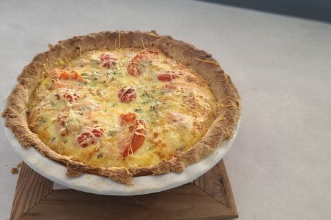 Cliquez pour zoomer ! Tarte au thon, tomate et moutarde Thermomix par Fandada