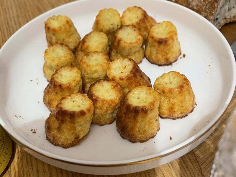 Cliquez pour zoomer ! Mini cannelés chorizo comté Thermomix par Cad.la