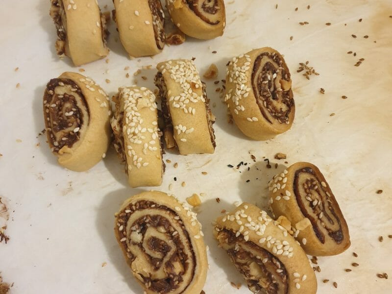 Cliquez pour zoomer ! Roulés choco et noisettes Thermomix par somgn