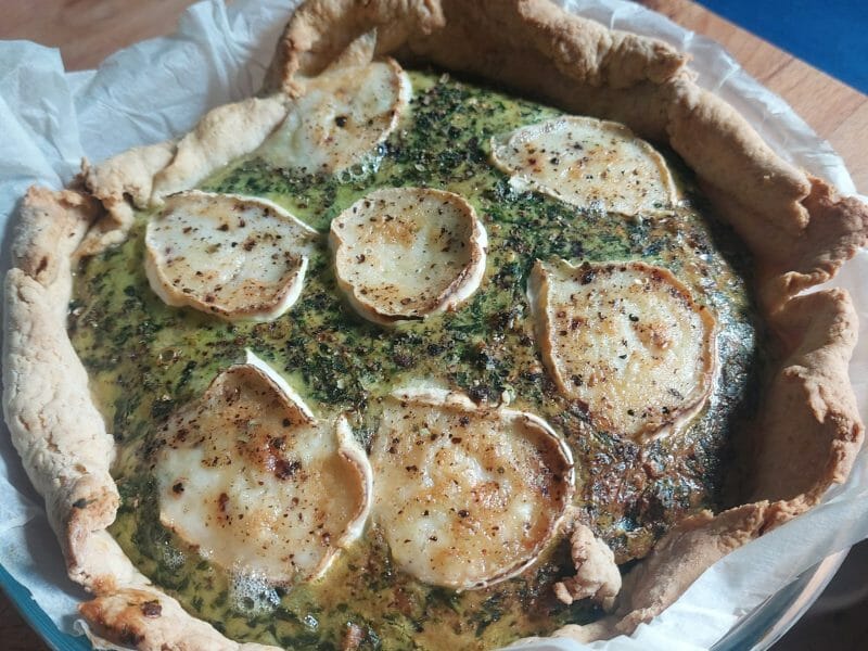 Cliquez pour zoomer ! Tarte épinards, saumon et chèvre Thermomix par sandrine_354