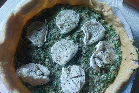 Cliquez pour zoomer ! Tarte épinards, saumon et chèvre Thermomix par sandrine_354