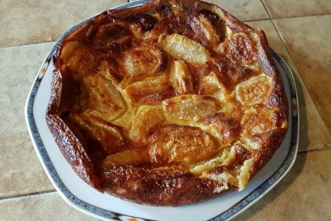 Flognarde aux pommes (clafoutis aux pommes) au Thermomix - Cookomix