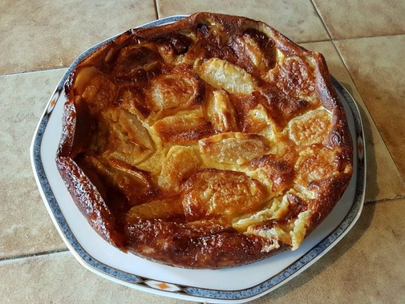 Flognarde aux pommes (clafoutis aux pommes) au Thermomix - Cookomix