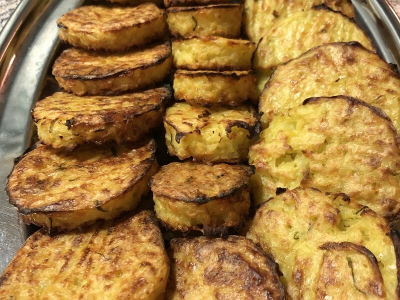 Cliquez pour zoomer ! Galettes de pommes de terre au four Thermomix par fabienne64123