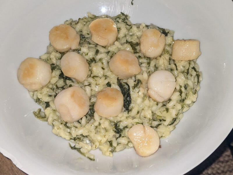 Cliquez pour zoomer ! Risotto aux Saint Jacques et poireaux Thermomix par carole_137