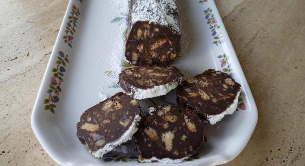 Cliquez pour zoomer ! Saucisson au chocolat Thermomix par Maryam