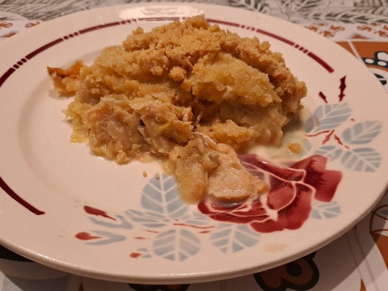 Cliquez pour zoomer ! Crumble de saumon et poireaux Thermomix par kath85