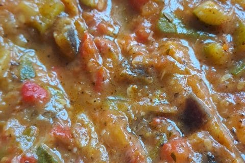 Cliquez pour zoomer ! Crumble aux légumes provençaux Thermomix par kath85