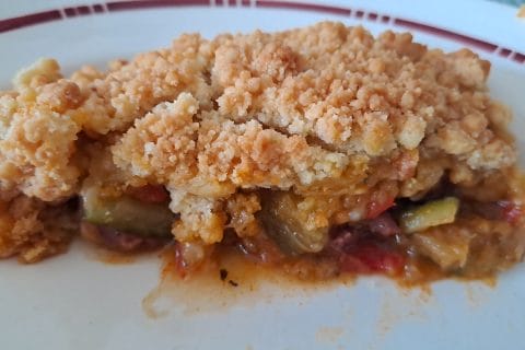 Cliquez pour zoomer ! Crumble aux légumes provençaux Thermomix par kath85