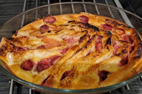 Cliquez pour zoomer ! Clafoutis aux fraises Thermomix par kath85