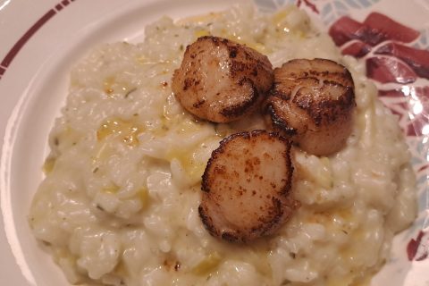 Cliquez pour zoomer ! Risotto aux Saint Jacques et poireaux Thermomix par kath85