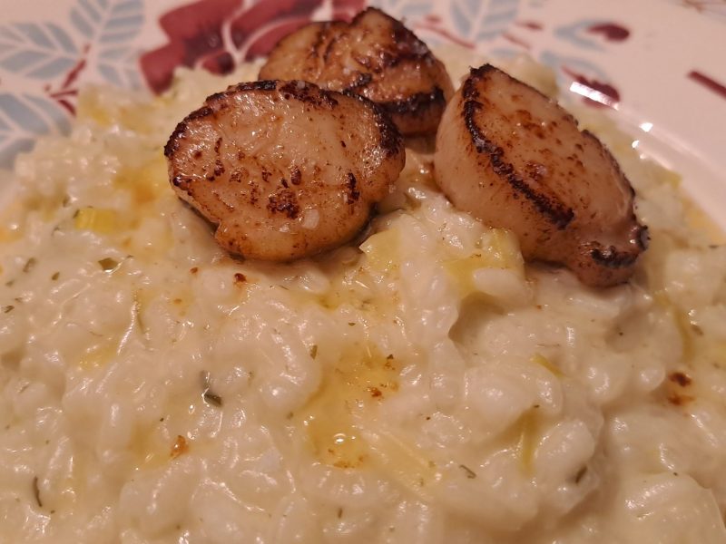 Cliquez pour zoomer ! Risotto aux Saint Jacques et poireaux Thermomix par kath85