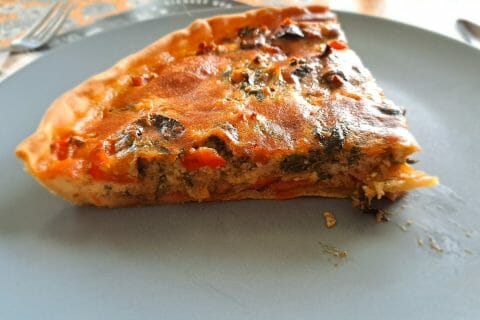 Cliquez pour zoomer ! Quiche aux épinards et au poivron rouge Thermomix par kath85