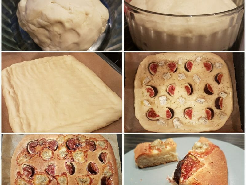 Cliquez pour zoomer ! Focaccia aux figues et gorgonzola Thermomix par kath85