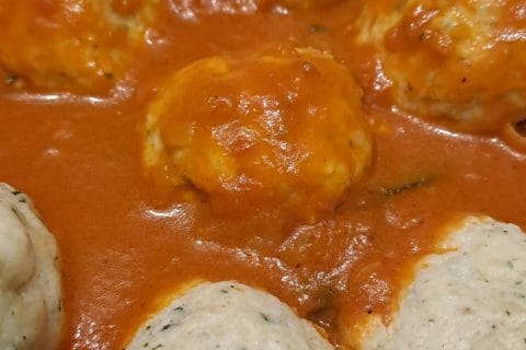 Cliquez pour zoomer ! Boulettes de ricotta sauce tomate Thermomix par kath85