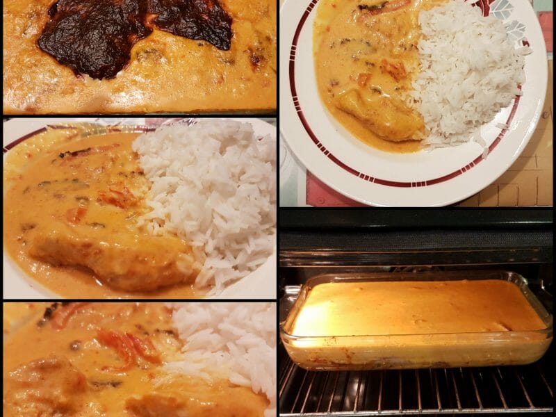 Cliquez pour zoomer ! Poulet à la crème de poivrons Thermomix par kath85