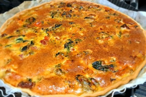 Cliquez pour zoomer ! Quiche aux épinards et au poivron rouge Thermomix par kath85