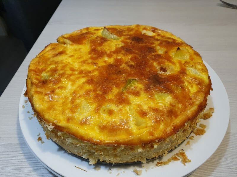 Cliquez pour zoomer ! Gâteau poireaux, lardons et fromage Thermomix par chouchoute59