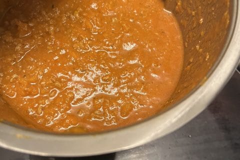 Cliquez pour zoomer ! Pâtes sauce bolognaise au potiron Thermomix par wawa2020