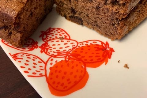 Cliquez pour zoomer ! Cake au chocolat et à la banane Thermomix par wawa2020