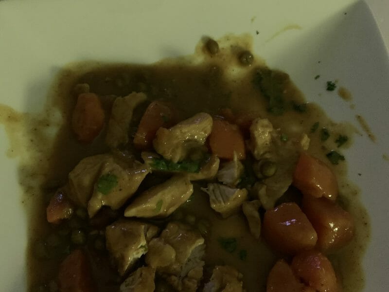 Cliquez pour zoomer ! Curry de poulet aux patates douces Thermomix par sophie_367