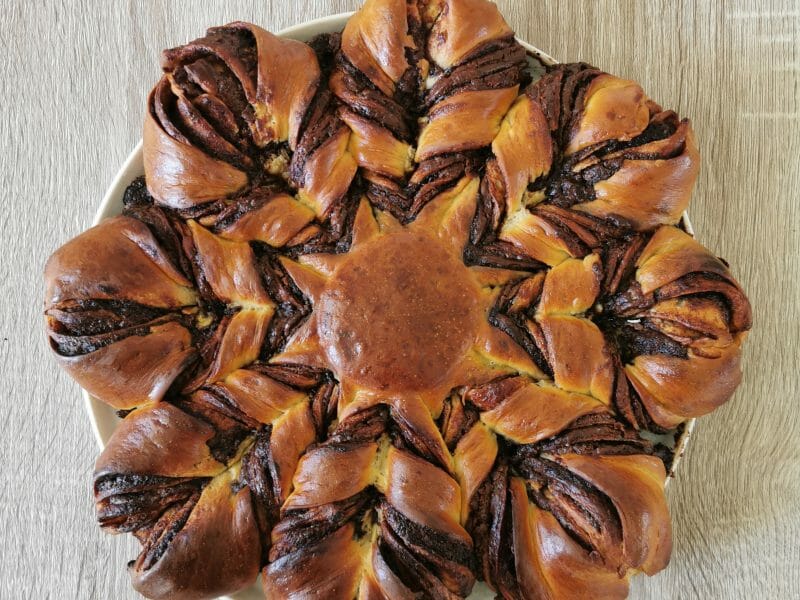Cliquez pour zoomer ! Brioche étoilée au Nutella Thermomix par laeti29120